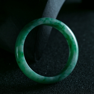 63mm糯种飘翠翡翠平安镯