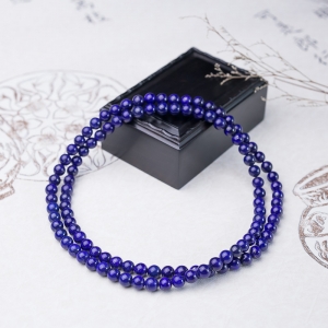 7mm深蓝色青金石108佛珠