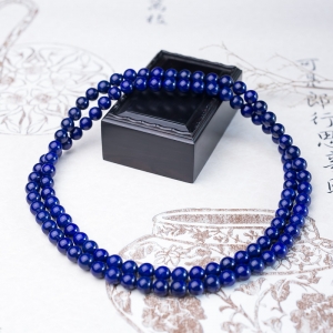 9mm深蓝色青金石108佛珠