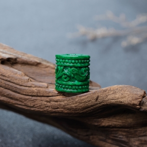 花青种翡翠路路通吊坠