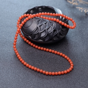 6mm柿子红南红108佛珠