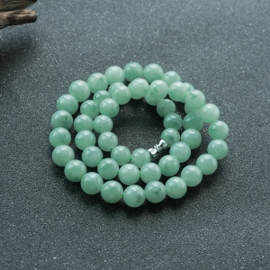 糯冰种飘花翡翠塔链