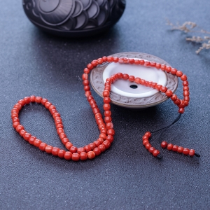 阿卡珊瑚桶珠108佛珠