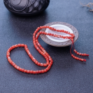 阿卡珊瑚桶珠108佛珠