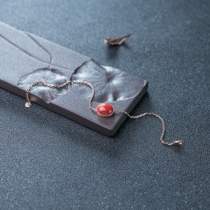 18K沙丁珊瑚手链