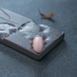 18K深水珊瑚戒指