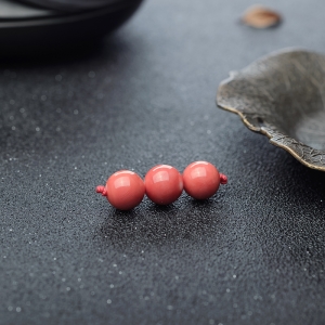 MOMO珊瑚圆珠(三件)