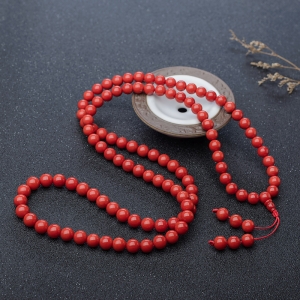 8.5mm沙丁珊瑚108佛珠