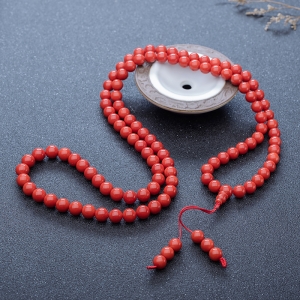 8.5mm沙丁珊瑚108佛珠