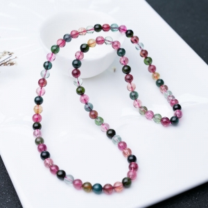 7mm彩虹碧玺多圈手串