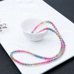 5.5mm彩虹碧玺多圈手串