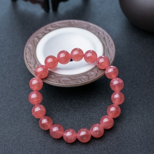 10.5mm红纹石单圈手串