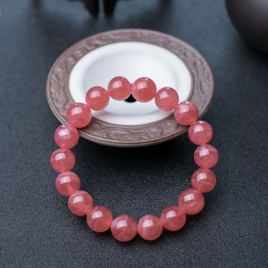 10.5mm红纹石单圈手串