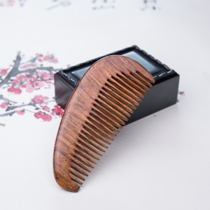 海南虎皮纹黄花梨梳子