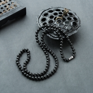 6.5mm糯种墨翠108佛珠