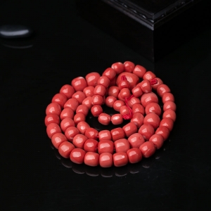 MOMO珊瑚桶珠塔链