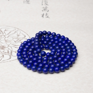 9mm天蓝色青金石108佛珠