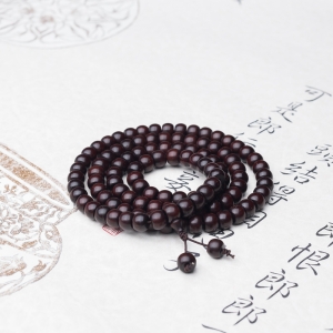 9mm半星小叶紫檀苹果珠108佛珠