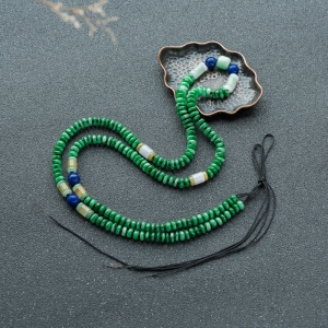 糯种飘翠翡翠配链