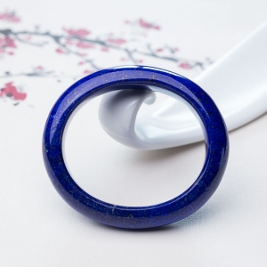 58.5mm紫蓝色青金石贵妃镯