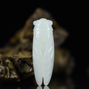 山料和田白玉一鸣惊人吊坠