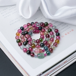 7mm彩虹碧玺多圈手串