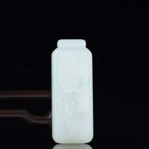 山流水料和田羊脂白玉节节高吊坠