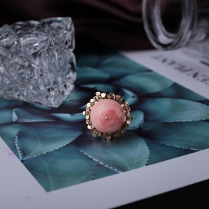 18K深水珊瑚戒指