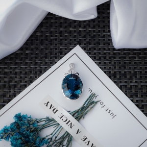 18K伦敦蓝托帕石吊坠