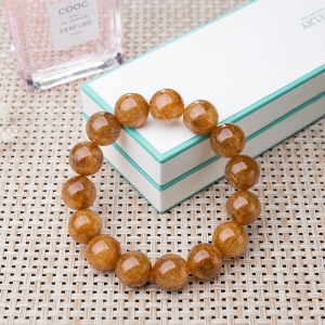 14.5mm铜发晶单圈手串