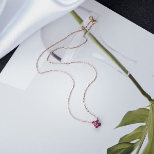 18K红宝石项链