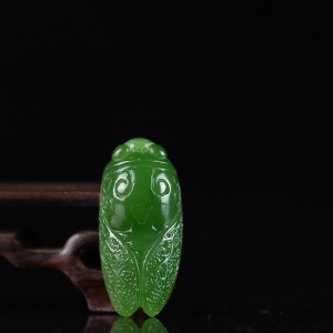 山料和田碧玉一鸣惊人吊坠