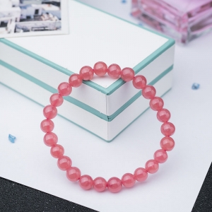 7mm红纹石单圈手串