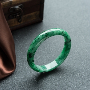 58.5mm花青种翡翠平安镯