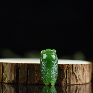 山料和田碧玉一鸣惊人吊坠