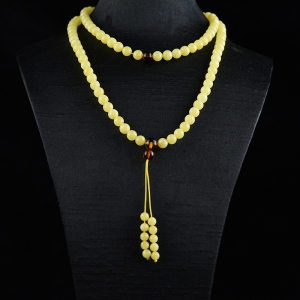 7mm鸡油黄蜜蜡多圈手串