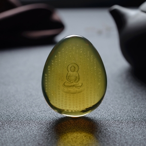 墨西哥蓝珀般若波罗蜜多心经吊坠