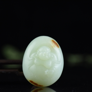 山料和田白玉弥勒佛吊坠