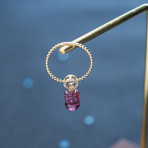 18K玫红碧玺貔貅两用款