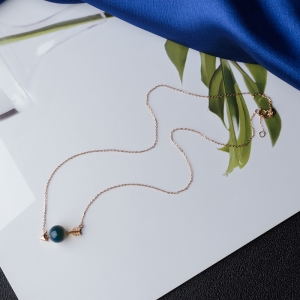 18K多米蓝珀项链