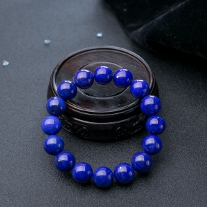 13mm天蓝色青金石单圈手串