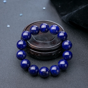 16mm深蓝色青金石单圈手串