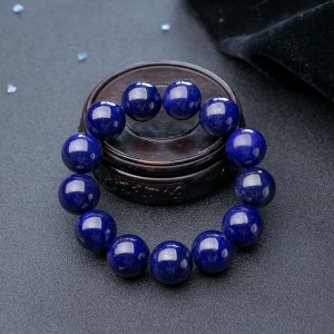 18mm深蓝色青金石单圈手串