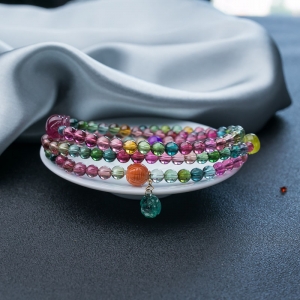 6mm彩虹碧玺108佛珠