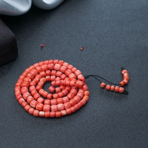 MOMO珊瑚桶珠108佛珠