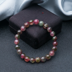 8mm西瓜碧玺单圈手串