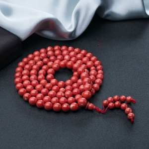 9.5mmMOMO珊瑚108佛珠
