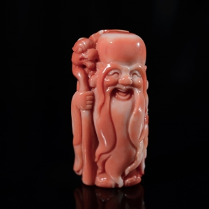 MOMO珊瑚寿星吊坠