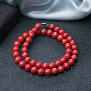 9.5mm沙丁珊瑚项链