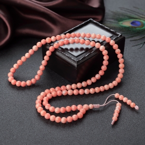 6.5mm深水珊瑚108佛珠